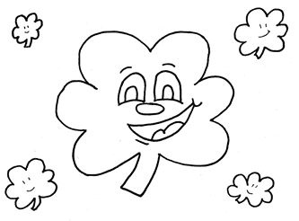 shamrock coloring page